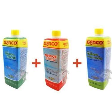 Imagem de Liquidos Limpeza Para Piscinas Genco - 3 Produtos