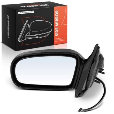 Imagem de A-Premium Espelho retrovisor traseiro externo preto liso dobrável manual sem aquecimento compatível com Chevrolet Malibu 1997-2003, Classic 2004-2005 e Oldsmobile Cutlass 1997-1999