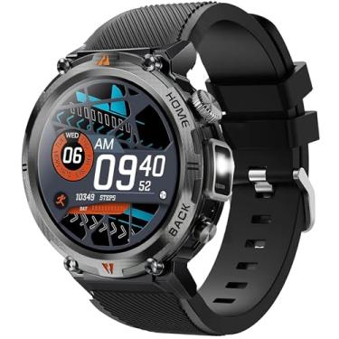 Imagem de Compatível com pulseiras de smartwatch EIGIIS KE3, pulseira de silicone esportiva de substituição compatível com KE2, KE3, KE5, KE6, K22, K27, K55, K56, K57, DM50, HM09, I32, S35 Military Watch