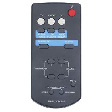 Imagem de Novo controle remoto substituído FSR62 ZC94940 adequado para Yamaha Soundbar System Player ZC94940 YAS-201 YAS-C YAS-CU201 YAS-201BL