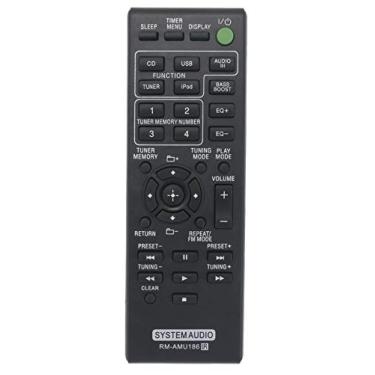 Imagem de VINABTY RM-AMU186 Ajuste remoto substituto para sistema de áudio Sony HCD-EC719IP HCD-EC919IP MHC-EC719IP MHC-EC919IP