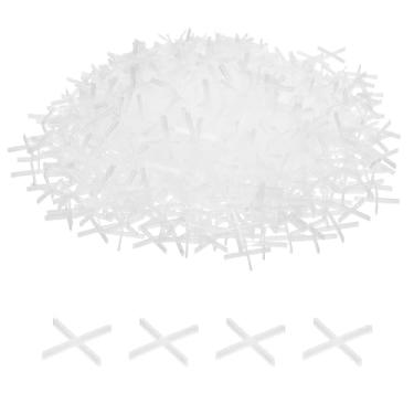 Imagem de HARFINGTON 200 peças espaçadores de azulejo 1 mm plástico rígido cruz azulejos nivelador espaçador instalação clipes de espaçamento de cerâmica para chão de parede
