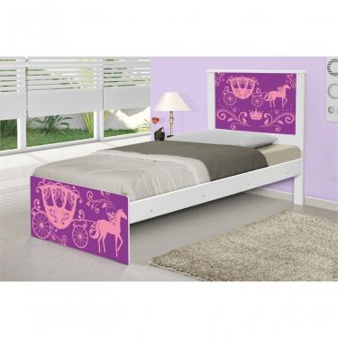 Imagem de Cama Solteiro Adesivada Carruagem Princesa