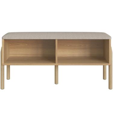 Imagem de Sapateira Banco Hall De Entrada Pés Madeira Moss A03 Hanover Roble