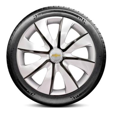 Imagem de Calota 4403 GM Aro 14 Prata e Grafite Prime Escolha o carro