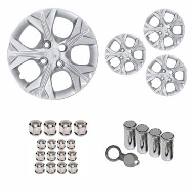 Imagem de Jogo Calota Aro 15 Onix Prisma 2021 + Selo Resinado + Tampa Ventil + Capa Parafuso