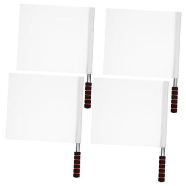 Imagem de 4 peças de ao ar livre placa externa acessórios ao ar livre capturar as de atletismo de grafite DIY de haste de aço inoxidável branco