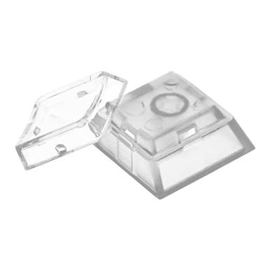 Imagem de BTXETUEL Keycaps De Camada Dupla Personalizáveis Instantaneamente Com Tampa Transparente Para Adesivos Removíveis Diy Ou Pedaços Papel Compatíveis Interruptores Cherry Mx (12 Peças - Fundo Transpare