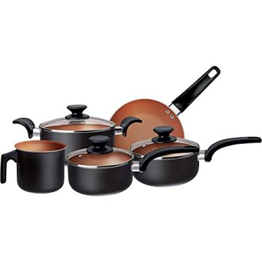 Imagem de JOGO DE PANELAS 5 PEÃ‡AS ANTIADERENTE VERMELHO