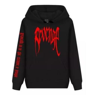 Imagem de Blusa Moletom Xxxtentacion Revenge Is In The Creator's Hands - Red Rou