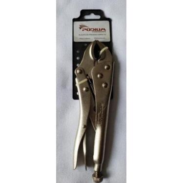 Imagem de Alicate de Pressão Curvo 10 Polegadas Marca Podium Ferragens Aço Carbo