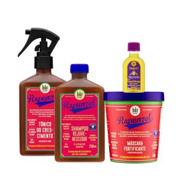 Imagem de Kit Lola Rapunzel Sh 250ml + Masc 450ml + Tônico 250ml + Pinga! Óleo P