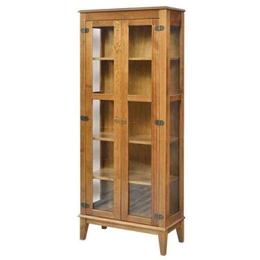 Imagem de Cristaleira Bia 2 Portas cor Amendoa 180 cm - 62915 - Sun House