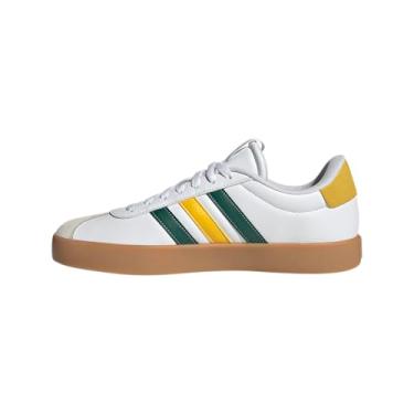 Imagem de adidas Tênis esportivo masculino Vl Court 3.0, Branco/verde universitário/amarelo utilitário, 43 BR