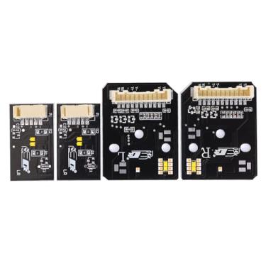 Imagem de 4 peças de placas de LED amarelo DRL adequadas para G80 M3 G82 M4 M440i 430i G22 G26 2021-2024 Luz de circulação diurna Placas de LED Farol Angel Eyes substitui 63119851047 63119851048 63119851048