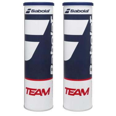 Imagem de Bola de Tênis Babolat Team All Court Premium Tubo em Lata com 4 Bolas Pack com 02 Tubos-Unissex