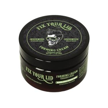 Imagem de Fix Your Lid Creme Forming 106 g Creme de cabelo de fixação média para homens - Gel de cabelo masculino brilho médio - Creme para pentear o dia todo - Fácil de lavar