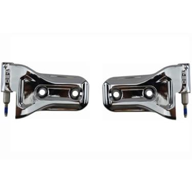 Imagem de PT Auto Warehouse DH-CH6314M-DP - Dobradiça de porta, acabamento cromado, par superior - esquerdo/direito, substitui # 68302124AB, 68302124AF, 68302125AB, 68302125AF