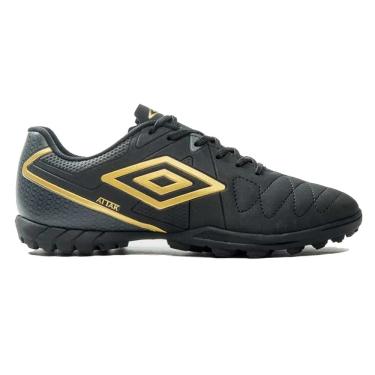 Imagem de Chuteira Umbro Society Attak Eternal Preto e Dourado - Masculino - 39 - Preto
