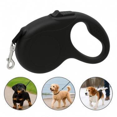 Imagem de Coleira Retrátil Pet 5 Metros, Para Passeios Seguros de Cachorros e Ga
