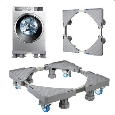 Imagem de Base Suporte Quadrada Ajustável para Geladeira, Fogão e Máquina - ROMI