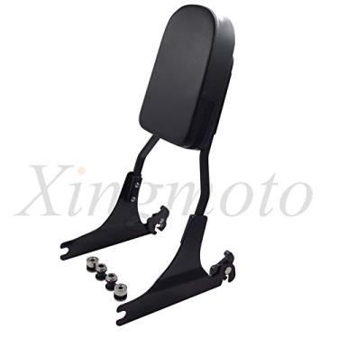 Imagem de NBX- Substituição do Encosto Destacável Preto Sissy Bar Flame para Compatível com Harley 84-99 Softail 05-later FLST