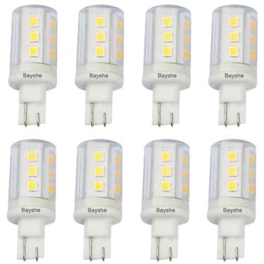 Imagem de Lâmpada LED BAYSHE T10 3W 30W Halogênio 12V AC/DC 6000K, pacote com 8