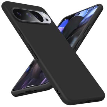 Imagem de Bastmei Capa projetada para Google Pixel 9 Pro XL, [silicone TPU flexível + interior macio] Capas de telefone minimalistas, proteção de câmera à prova de choque antiarranhões leve fosca para Pixel 9