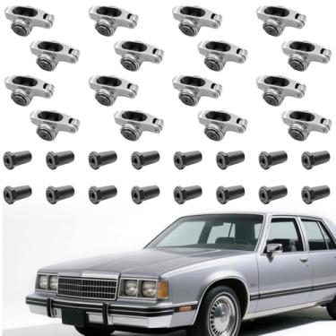 Imagem de Partsflow Balancim de rolo sbc 1,5 3/8 Stud Natural Aço Inoxidável Rolante Braços Balancim Para Bloco Pequeno Chevy Sbc 305 350 400 DM-SS3501538 Sbc Roller Rockers 1,5 3/8