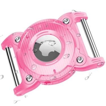 Imagem de Suporte de coleira para cães Airtag ONEONTA impermeável rosa para 1 cm