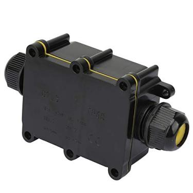 Imagem de Caixa de Junção à Prova D'água IP68 IP68 Cabo de Gabinete Elétrico de Conexão do Kit de Bloco de Terminal Preto de Duas Vias, de Três Vias para Aplicações Ao Ar Livre (De duas