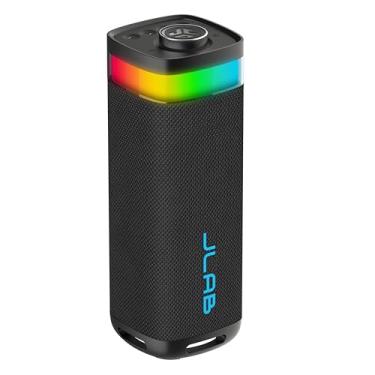Imagem de JLab Alto-falante Bluetooth portátil JBuds Party, 2 drivers de alcance completo + 2 woofers passivos, à prova d'água IPX6, 12 horas de reprodução, conecte vários alto-falantes, som personalizado +