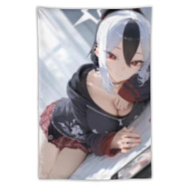 Imagem de LIEGBMEU Sexy Bikini Hot Anime Girl Tapeçaria 101.6 cm x 152.4 cm Interior Exterior Wall Quilt Art Decoração de Tapeçaria Caprichosa, AF111