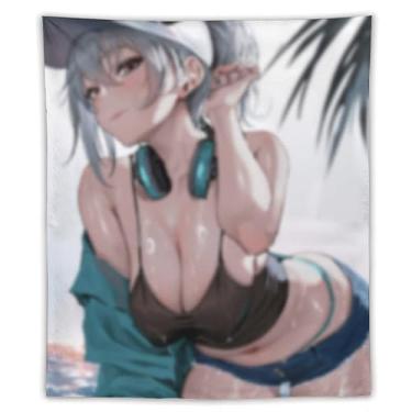 Imagem de LIEGBMEU Sexy Bikini Hot Anime Girl Tapeçaria 127.0 cmx152.4 cm Interior Exterior Wall Quilt Art Decoração de Tapeçaria Caprichosa, AF309