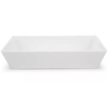 Imagem de Travessa Retangular 3l Branca Grande para Servir a Mesa Salada Sobreme