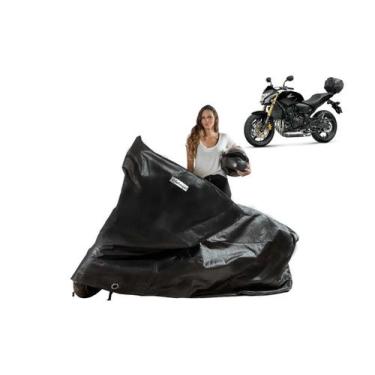Imagem de Capa Protetora Moto Honda Hornet 600/750 com Baú - Kahawai, Preto