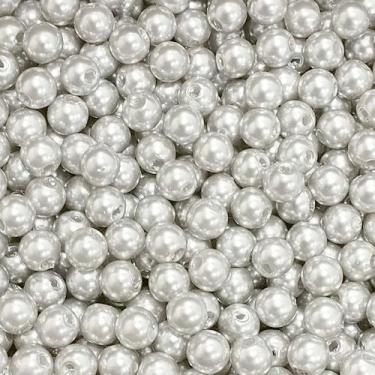 Imagem de PÉROLA DE ABS LISA Nº 06 20G PEROLA 6 MM - LADEIRA BIJUTERIAS, CINZA C