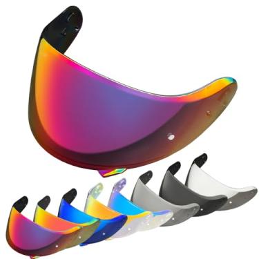 Imagem de YMTSGEQ Substituição de viseira de capacete Neotec 2. Proteção UV para capacete de motocicleta CNS-3 compatível com Neotec 2 (Revo Rose Red)