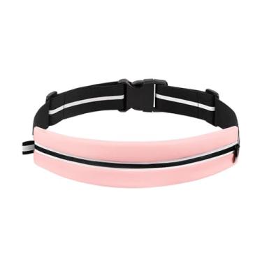Imagem de Dynwave Suporte para celular com furo para cabo, pochete, bolsa de cintura para corrida, ciclismo, corrida, montanhismo ao ar livre, Rosa