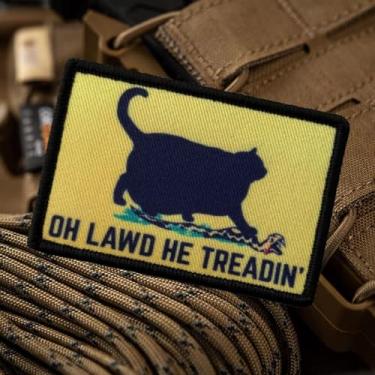 Imagem de Patch The Cat That Catches Snakes, adesivos engraçados de meme de gato, remendo tático de moral militar com gancho de fixador, acessórios fofos para mochilas, coletes, jaquetas, jeans, chapéus