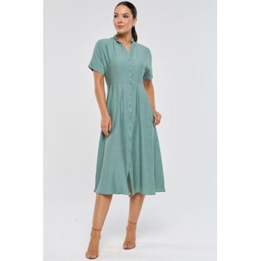Imagem de Vestido Chemise Midi PKS Verde, P