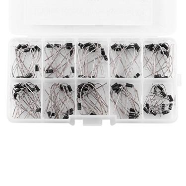 Imagem de Xixian 100pcs 10Values ​​Diodos Retificadores Diodos Eletrônicos Diodos Eletrônicos, Baixo Vazamento e Queda de Tensão para a Frente, Baixa Perda de Energia, Alta Eficiência, Total de