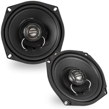 Imagem de NVX® Alto-falantes de motocicleta XFHD5R 13.3 cm 600W Peak (300W RMS) 2-Ohm traseiro Tour-Pak com tweeters de titânio de 2.5 cm, impermeável, atualização Plug-and-Play, compatível com Harley-Davidson