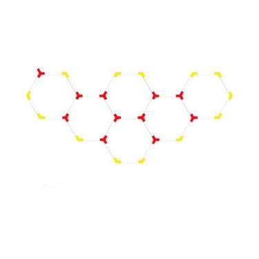 Imagem de Barra De Luz LED Hexagonal De 440mm Com Design De Favo De Mel Para Lav