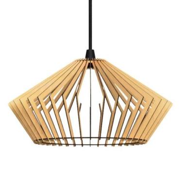 Imagem de Luminária Teto Tipo Pendente Dejavu Mdf Completa - MDF Cru - LENOBRE