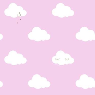 Imagem de Papel De Parede Infantil De Nuvens Fofura Baby Ff4014. - OUTRAS MARCAS