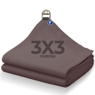 Imagem de Lona Tela Toldo Sombrite 90% Sombra Garagem Jardim 3x3 Cobertura Pergo