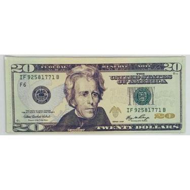 Imagem de Carteira Slim Dinheiro Nota De Dólar Cédula De 20 - YAAY