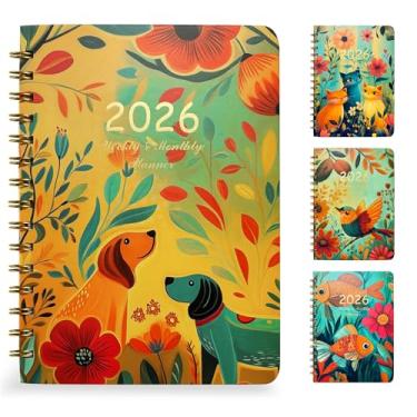 Imagem de Agenda acadêmica 2026, janeiro de 2026 a dezembro de 2026 Happy Planner, livro de planejamento de calendário semanal e mensal A5 (16 cm x 21,6 cm), livro de agenda diária de capa dura com abas