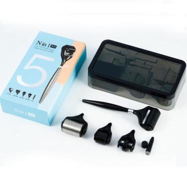 Imagem de Kit Derma Roller Xyemao 5 em 1 com microagulha e rolo de gelo de 0,3 m